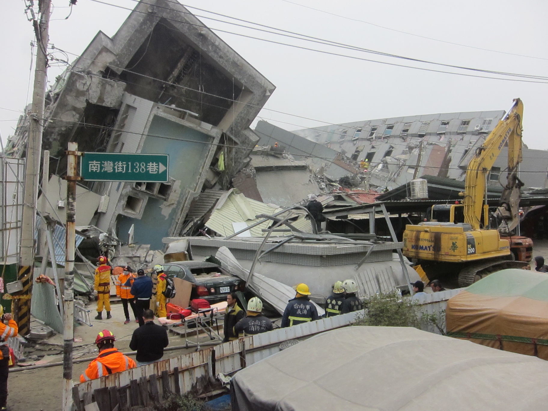 地震導致台南12萬用戶大停電　尚餘3456戶搶修中