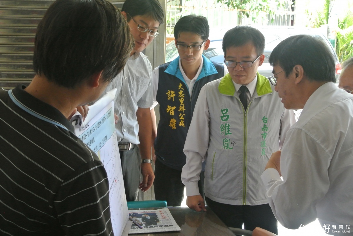 中市南區公英五街逢雨必淹　議員邀相關單位會勘促改善