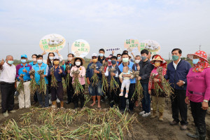 雲林縣長張麗善呼籲中央管控進口量，鼓勵民眾多購買國產蒜頭／翻攝照片