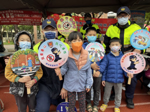 北辰國小95週年校慶，北港警分局到校設攤宣導暨安全維護／警方提供