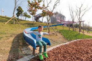 桃園逐年開闢改善公園綠地、埤塘及遊戲場，打造本市城市新風貌，提升市民休憩空間與生活品質。(圖／桃園市政府提供)