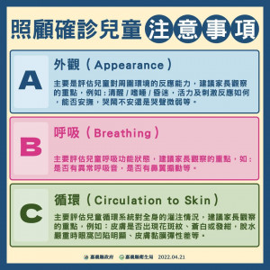 嘉義縣府提醒照顧確診兒童應注意事項／翻攝照片