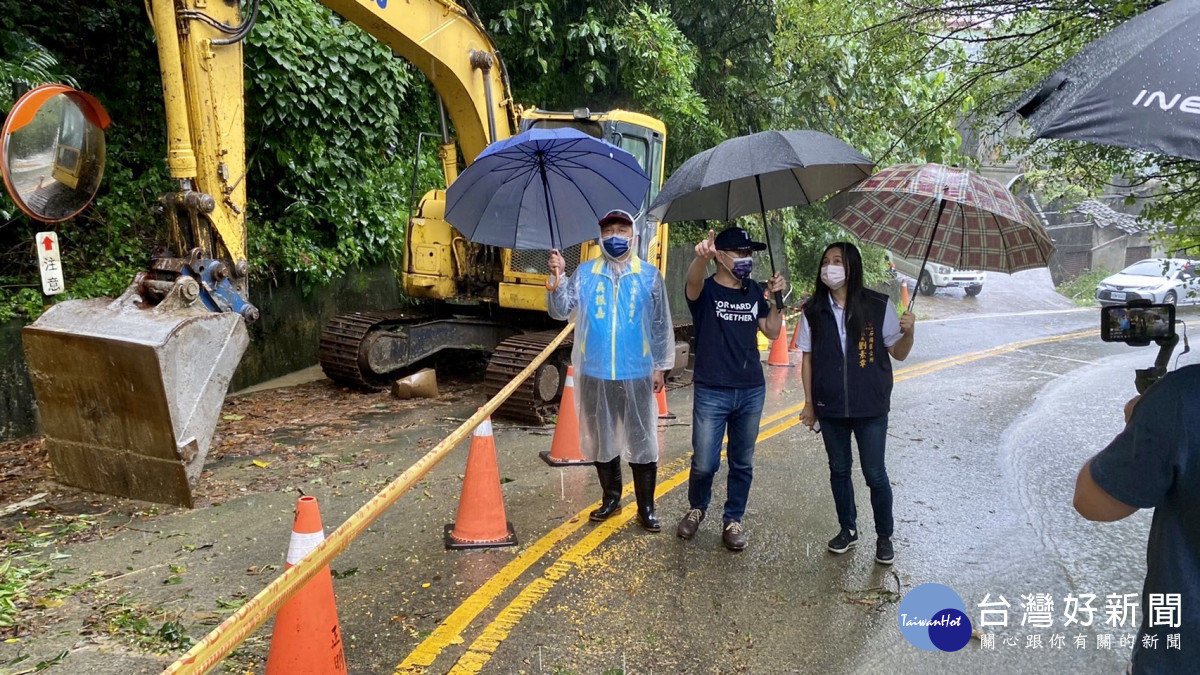 雨襲台中多路坍塌　江啟臣急勘災盯修復進度 台灣好新聞 第4張