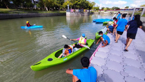 親子獨木舟、龍舟體驗加碼場，於豐原葫蘆墩公園第五區舉行。