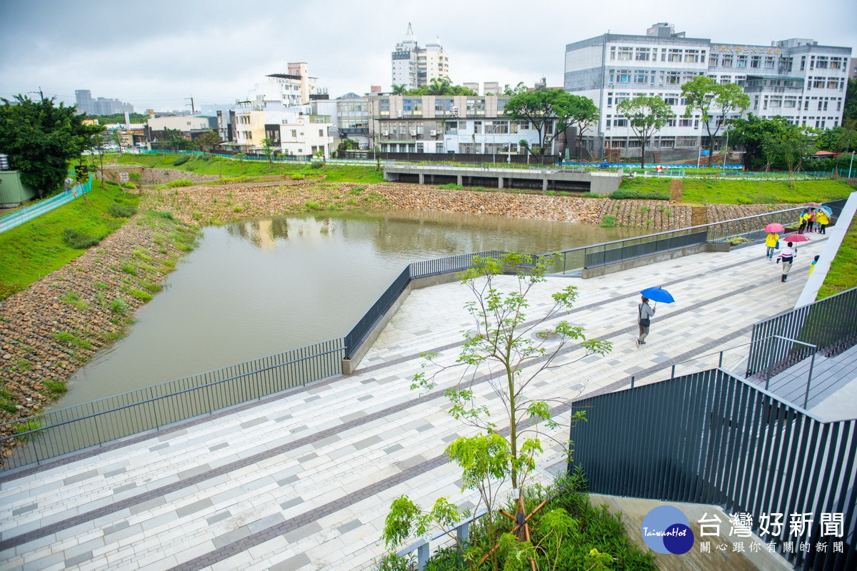 中原埤塘生態公園圖。