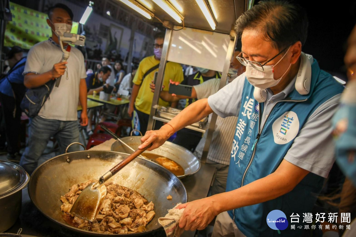 國民黨桃園整合最後一塊拼圖完成      張善政x羅智強中壢新明夜市合體造勢