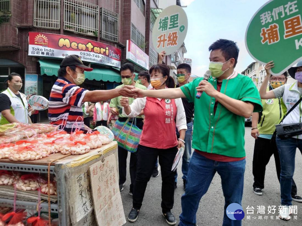 蔡培慧南投掃街　陳時中指派發言人莊瑞雄南下輔選 台灣好新聞 第3張