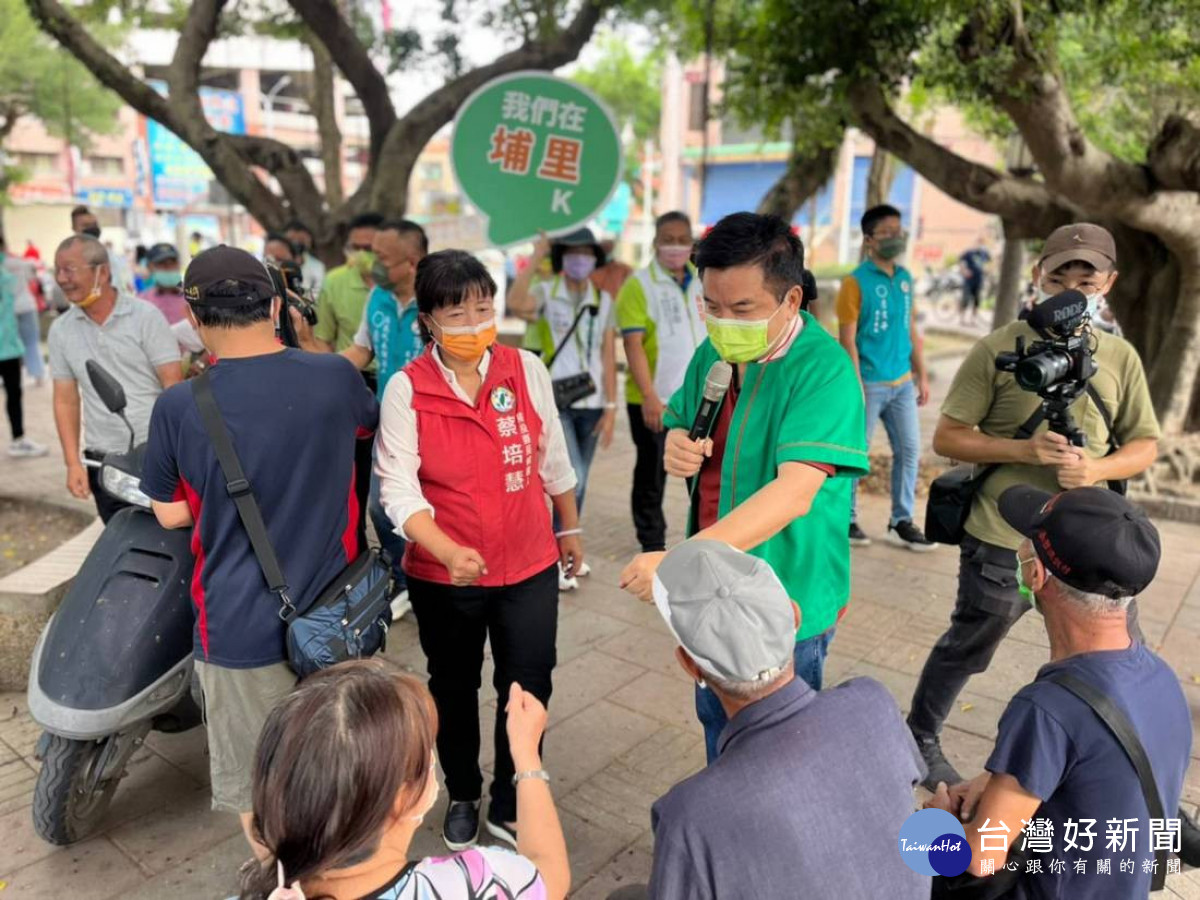 蔡培慧南投掃街　陳時中指派發言人莊瑞雄南下輔選 台灣好新聞 第4張