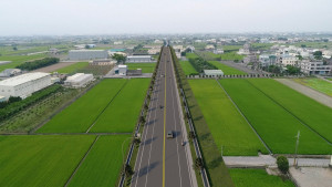 縣道154乙線（0k+550-3k+100）道路拓寬工程完工示意圖／雲林縣府提供