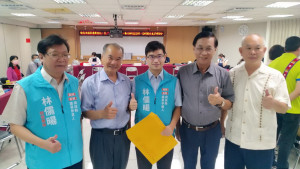 林儒陽二日完成縣議員登記。（林儒陽競選總部提供）