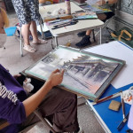 潭水亭舉辦「619盃寫生比賽」，吸引近400位學童以畫筆展現潭水亭之美。