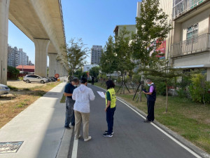 綠空廊道潭子段合作街路口腳踏車頻追撞汽機車 會勘改善