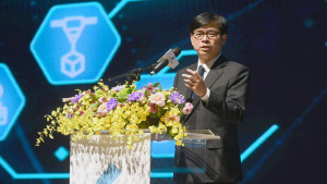 ▲陳其邁感謝半導體產學及業界先進的共同加入，歡迎所有企業投資高雄、投資台灣。（圖／記者 許高祥 翻攝）