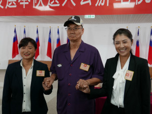 南投縣三位縣長候選人各述理念。（南投縣選委會提供）