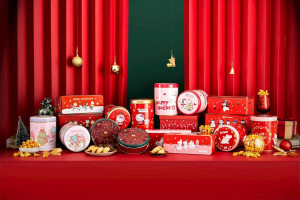 米樂爆米花聖誕禮盒超繽紛，童趣包裝充滿話題。