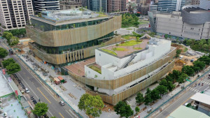 桃園市立圖書館新建總館暨停車場興建工程。