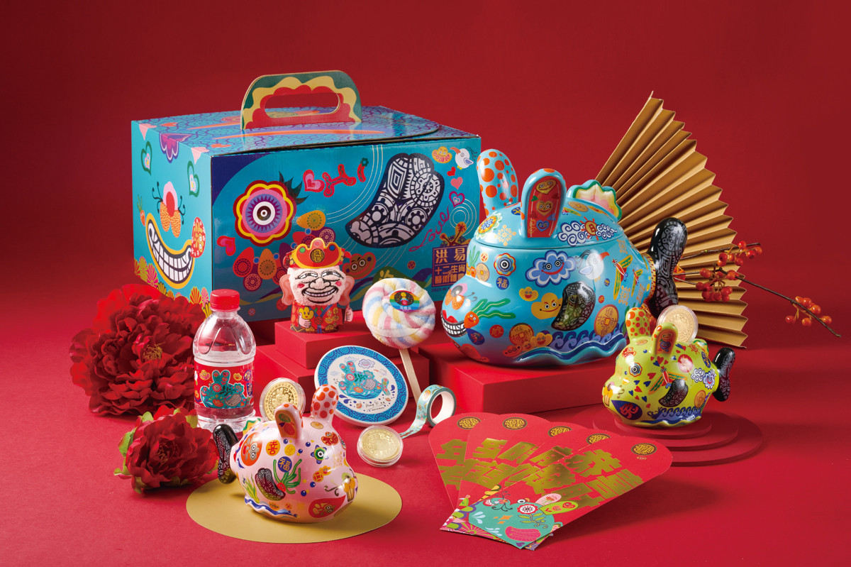 嗨兔藝術禮盒全套，讓過年喜氣滿溢送禮自用兩相宜。