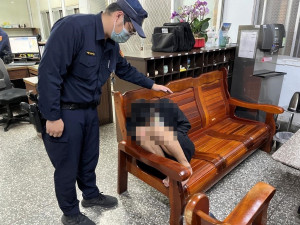 虎警化身張老師，開導超商失意男/虎尾警分局提供