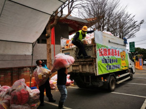 清明祭祖連假五天，桃園清潔隊收運不間斷。