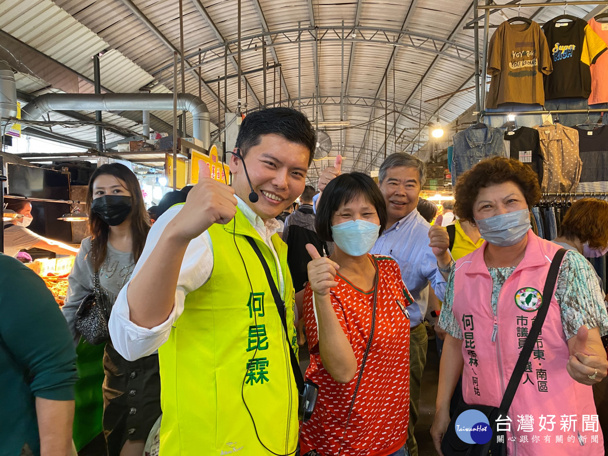 中六區立委參選人何昆霖恭喜初選勝出的江肇國，也呼籲鄉親跟他一起支持江肇國守住中西東南區立委關鍵一席。中六區立委擬參選人何昆霖提供