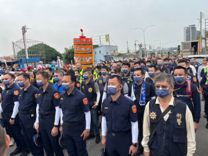 烏日警保護進香活動。林重鎣攝