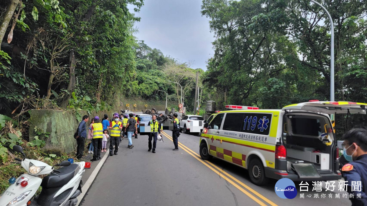 大溪區桃59之1線車禍，7車受損、6人輕傷送醫。<br /><br />
<br /><br />
