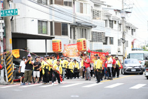 歷經七天六夜南瑤宮笨港進香頭旗隊回鑾率先於下午3點多進入彰化市境。圖／彰化市公所提供