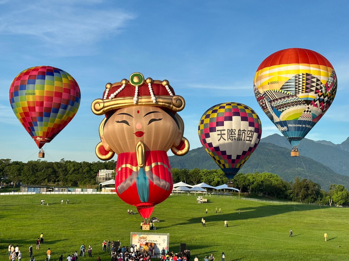 全球獨一無二Q版媽祖造型熱氣球首度亮相　饒慶鈴邀民眾來臺東一睹新球風采