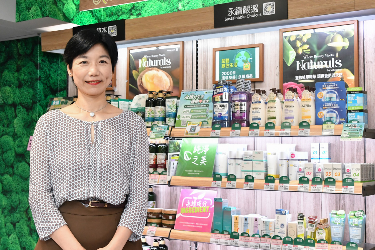 台灣屈臣氏首席營運長 黃艾知表示屈臣氏持續廣邀供應商夥伴及消費者一同實踐綠色行動，希望讓永續影響力持續擴大。