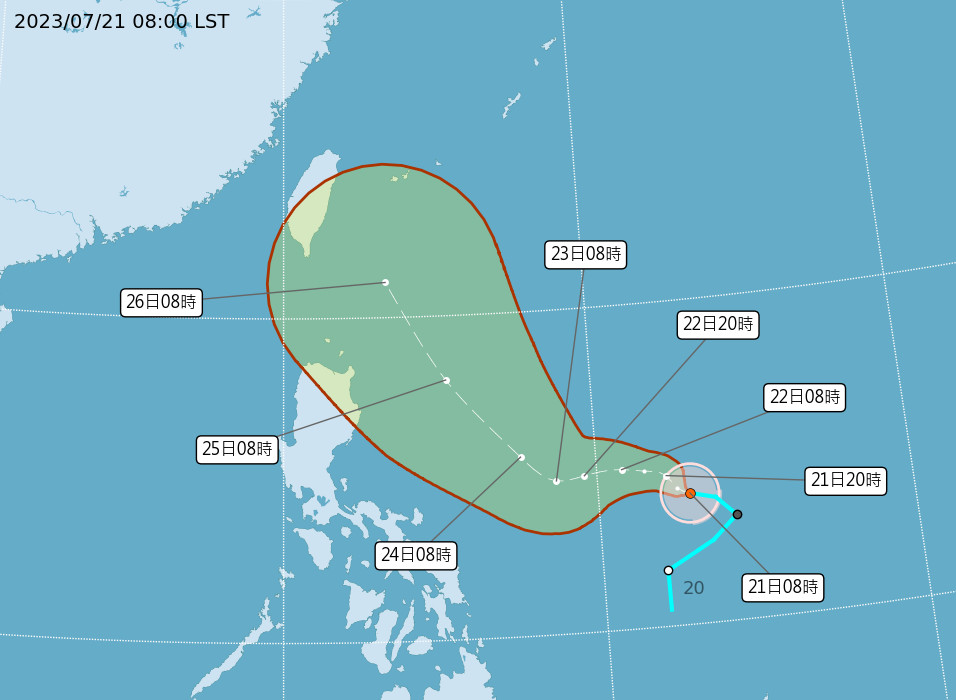 颱風「杜蘇芮」生成　最新預測路徑出爐