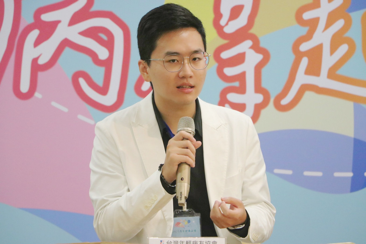 台灣年輕病友協會劉桓睿副理事長發布《青年健康政策建言》。