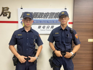 草屯中正派出所員警成功幫婦人守住辛苦錢。（草屯分局提供）