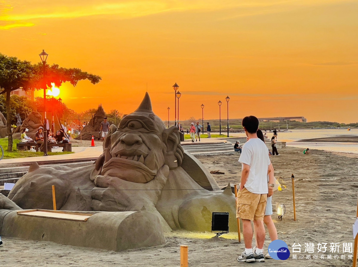 八里城市沙雕展隆重登場　打造五大神話區16座沙雕作品