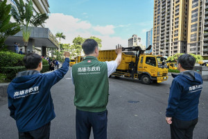 ▲兩市彼此互相幫助，陳其邁盼共同維護民眾生命財產安全、並協助台東早日恢復日常生活。