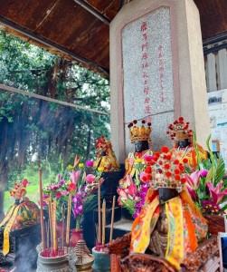 古廟堀普渡 土堤崩裂