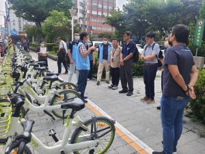 北台雙都取經彰化，MOOVO電子圍籬技術無樁式公共自行車管理經驗。圖／彰化縣政府提供