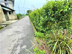 「中壢區月桃路一段381巷道路拓寬工程」施工前。