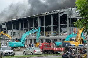 明揚國際科技公司工廠爆炸現場（圖／資料照片，圖源：總統府Flickr）