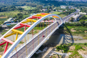 嘉義市東義路、盧山橋完工通車／嘉義市府提供