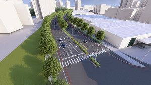 ▲該計畫道路末段示意圖。