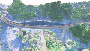 ▲道路重建後模擬圖。