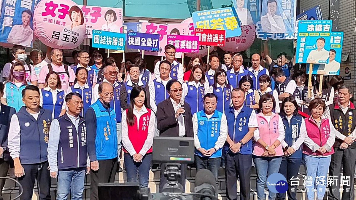 國民黨桃園立委參選人聯合登記　張善政期許六席全上打造桃園<span style='color:red'>新格局</span>