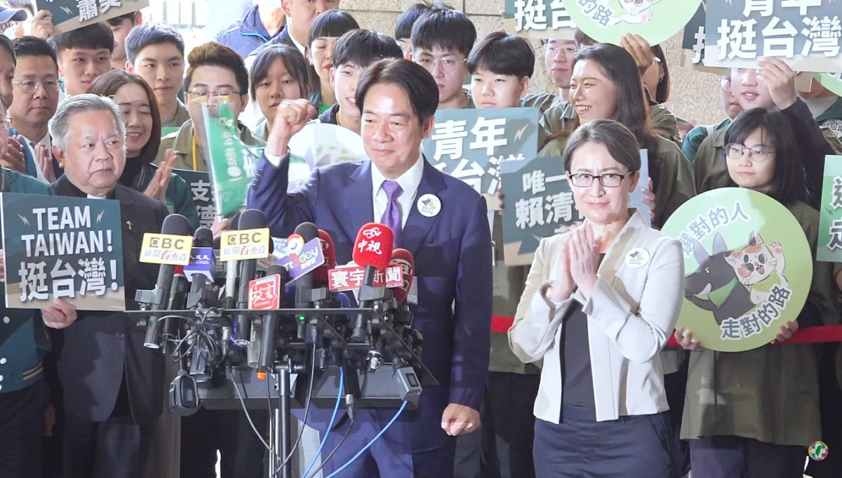 民進黨總統參選人賴清德（左）與副總統參選人蕭美琴（右）。（圖／資料照片，圖源：翻攝自民進黨YouTube）