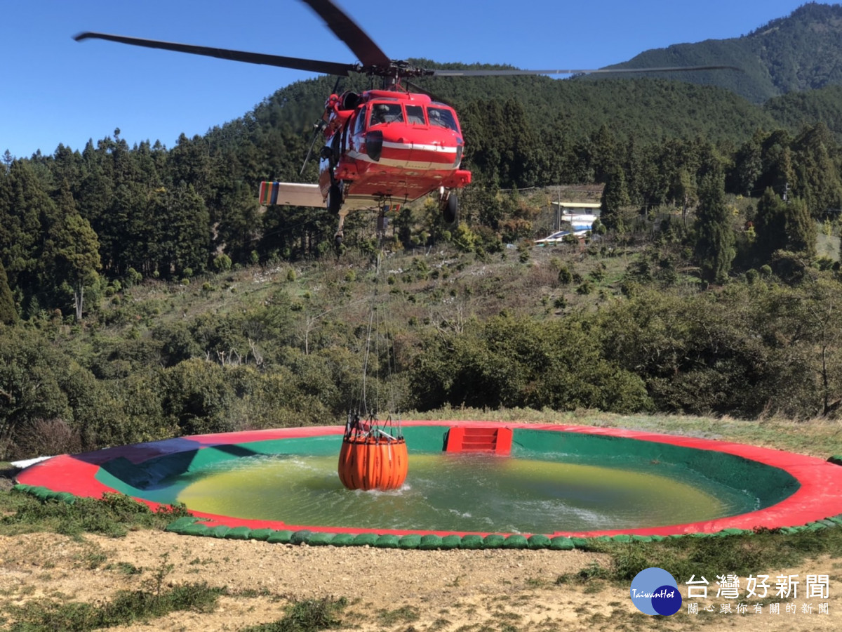 直升機吊掛取水測試