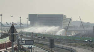 台灣西半部地區受到強烈東北季風挾帶大量境外污染影響，桃園市環保局啟動跨縣市聯合應變。