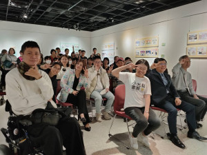 台韓國際身心障礙藝術展，用創作點亮生命靈光。圖／記者鄧富珍攝