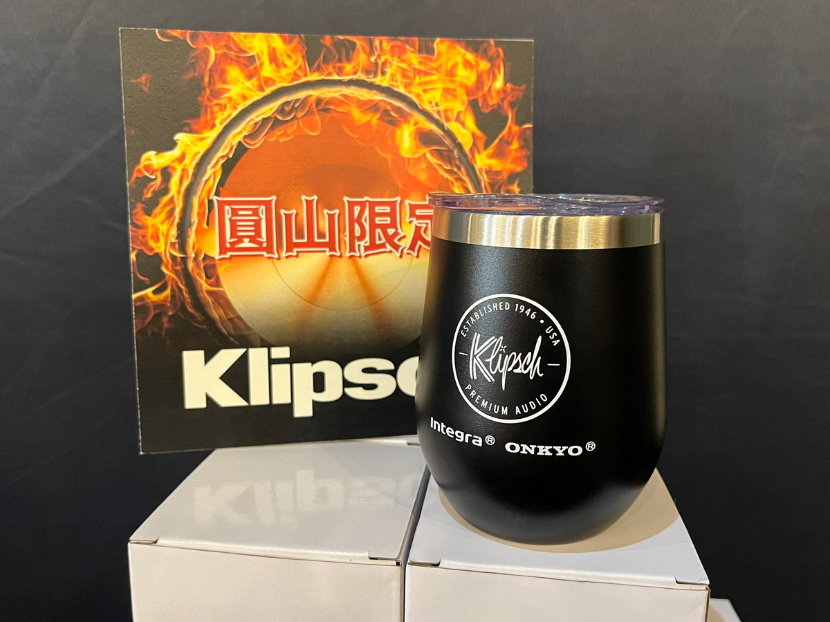 Klipsch 真空蛋型保溫杯為2023台北國際音響大展限量贈品。（圖／釪環數位音響提供）