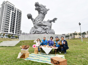 員林龍燈公園變身八千坪綠地滯洪池。圖／記者鄧富珍翻攝