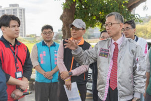 王副市長視察八德區山下街打通至新興路道路新闢工程。