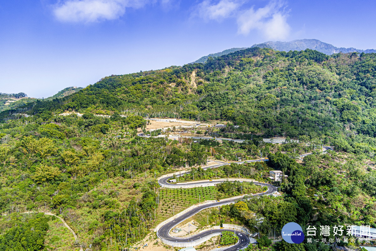 中寮環鄉道路全程通車。（縣府提供）